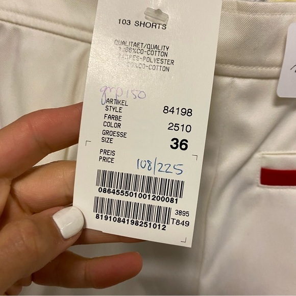 Escada Sport | Skort In White With Red Accents Size 36 NEW - Picture 5 of 8